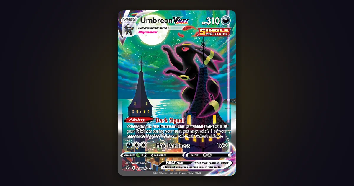 Cartas de Umbreon y su precio